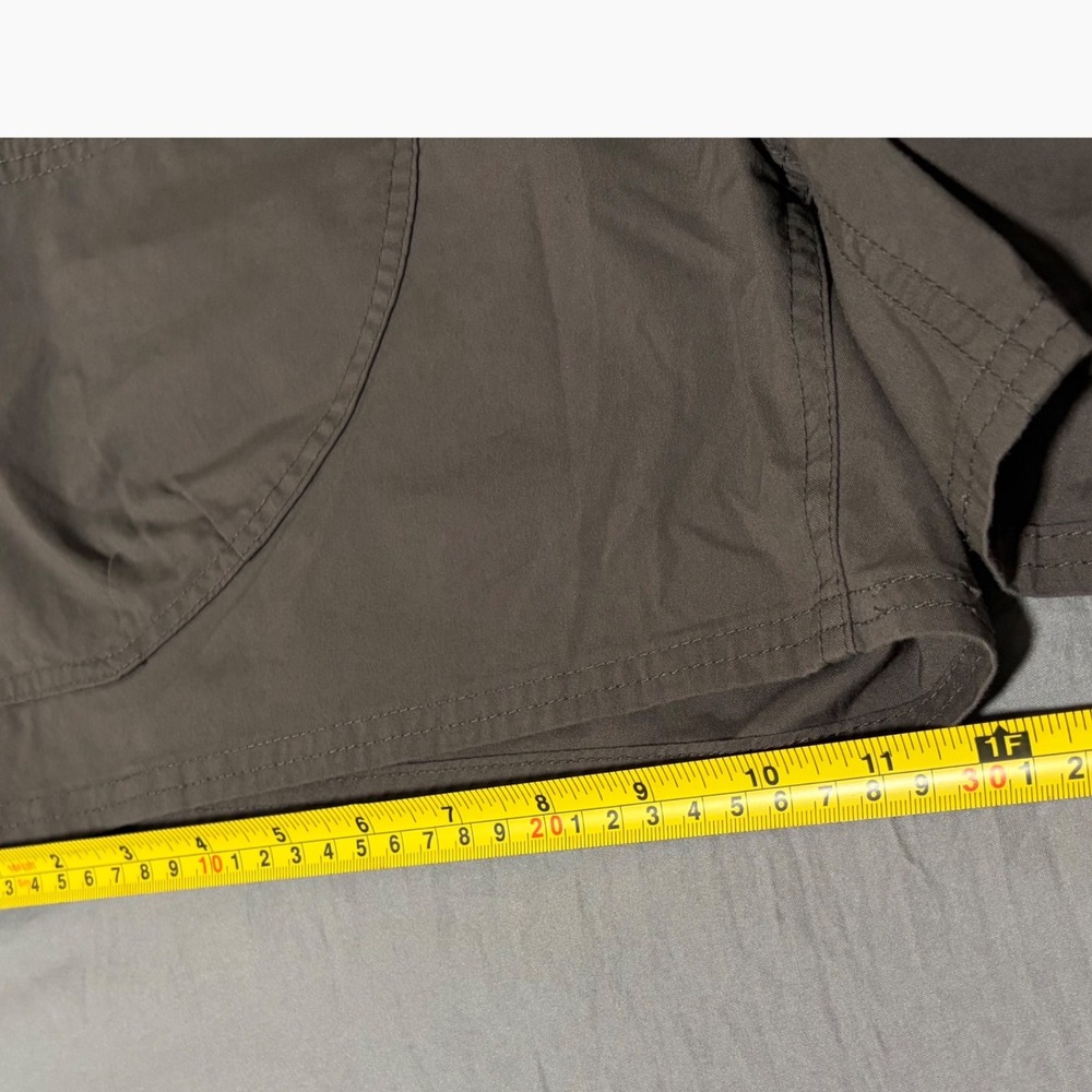 Prana Shorts Womens Large Brown Organic Cotton Stretch Hiking Cargo Outdoor - Picture 3 of 8